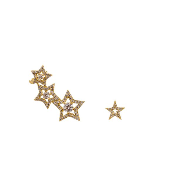 Imagem de Brinco Ear cuff estrelas zircônia - 0524737