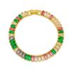 Imagem de Pulseira riviera baguete colorida - 0405708