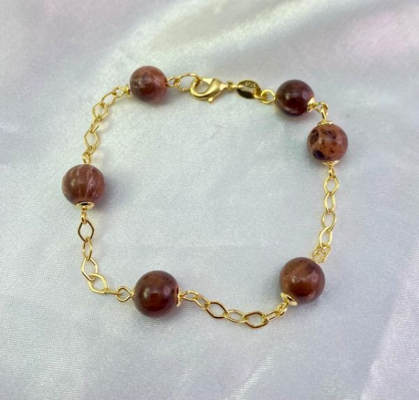 Imagem de Pulseira pedra marrom - 0403413