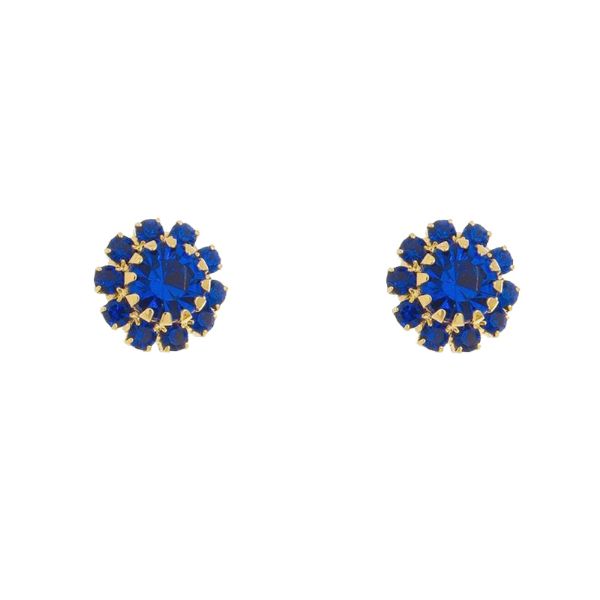 Imagem de Brinco strass azul bic - 0528104