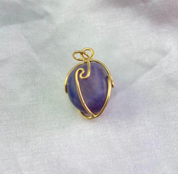 Imagem de Pingente pedra roxo natural  - 0207949