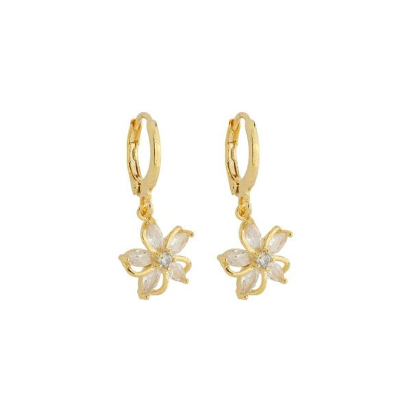 Imagem de Brinco argola click flor - 0526349