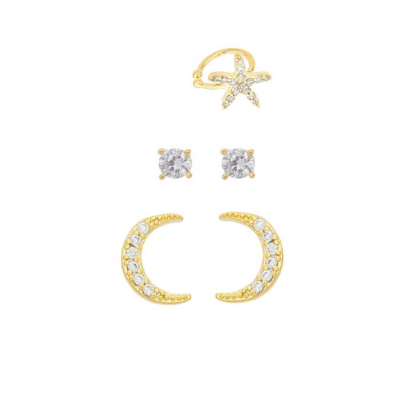 Imagem de Kit Brinco zircônia  - 0524462