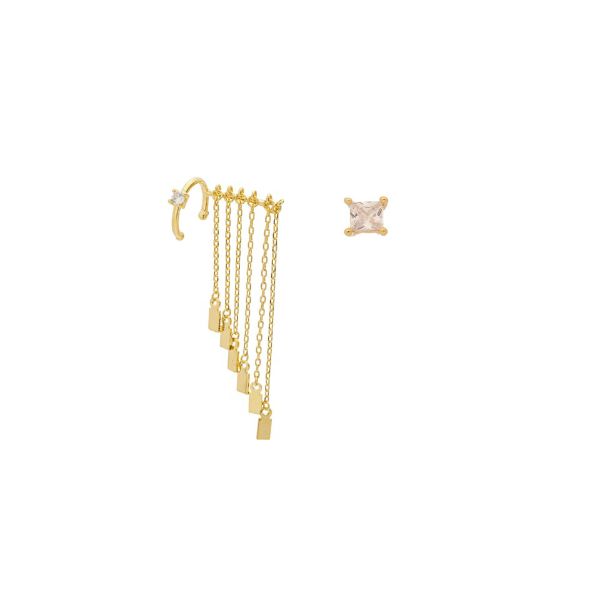 Imagem de Brinco franja zircônia  - 0525487