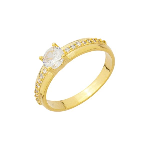 Imagem de Anel solitário pedra zircônia - 0108068