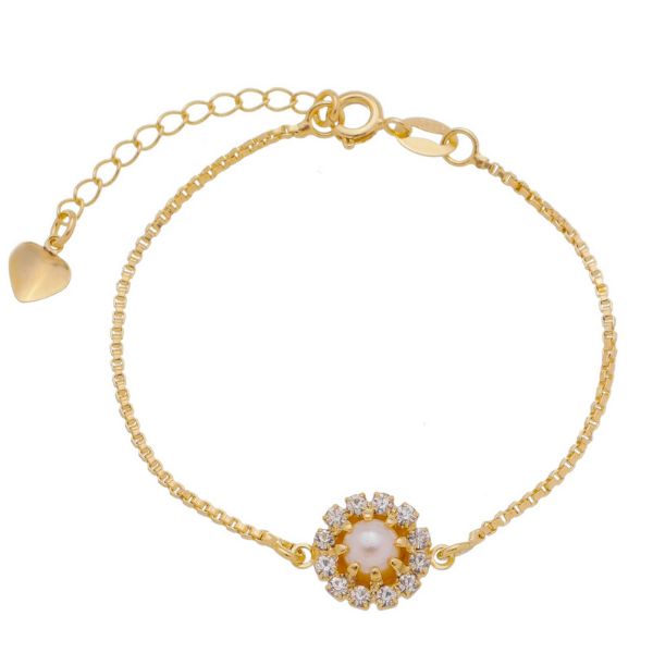 Imagem de Pulseira flor pérola - 0405255