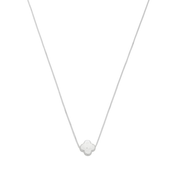 Imagem de Corrente silicone trevo madrepérola - 0306965