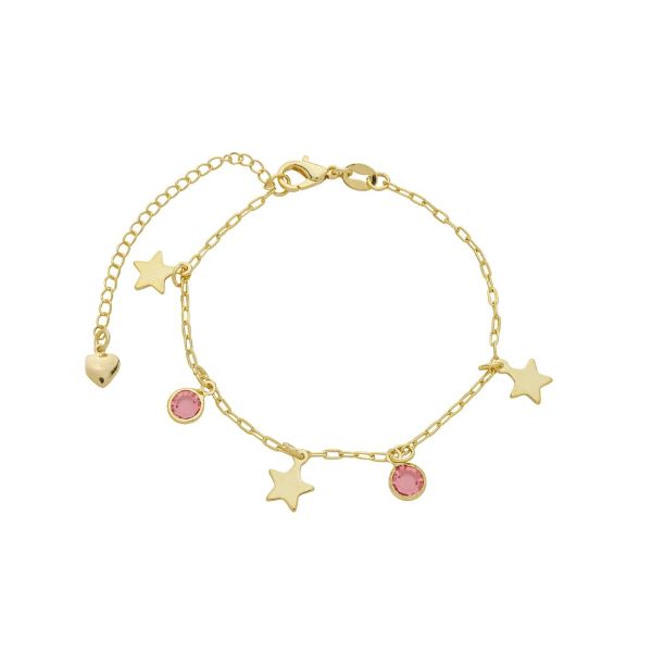 Imagem de Pulseira pingentes estrela lisa - 0405866