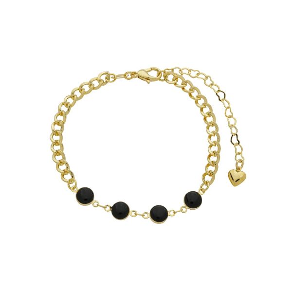 Imagem de Pulseira pedra resinada preta - 0405846