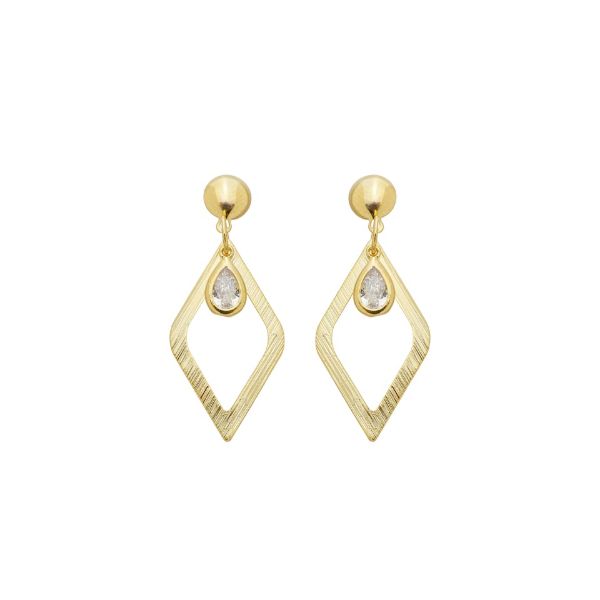 Imagem de Brinco chapa losango - 0528315