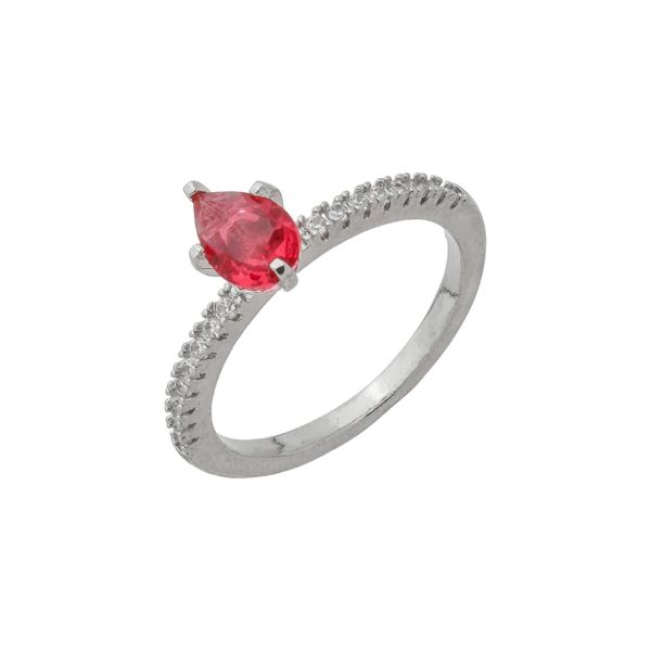 Imagem de Anel solitário pedra pink zircônia - 0107868