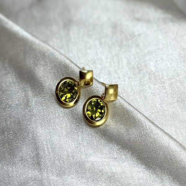 Imagem de Brinco peridoto zircônia   - 0528555