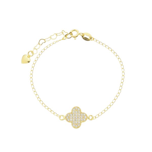 Imagem de Pulseira trevo zircônia - 0406196