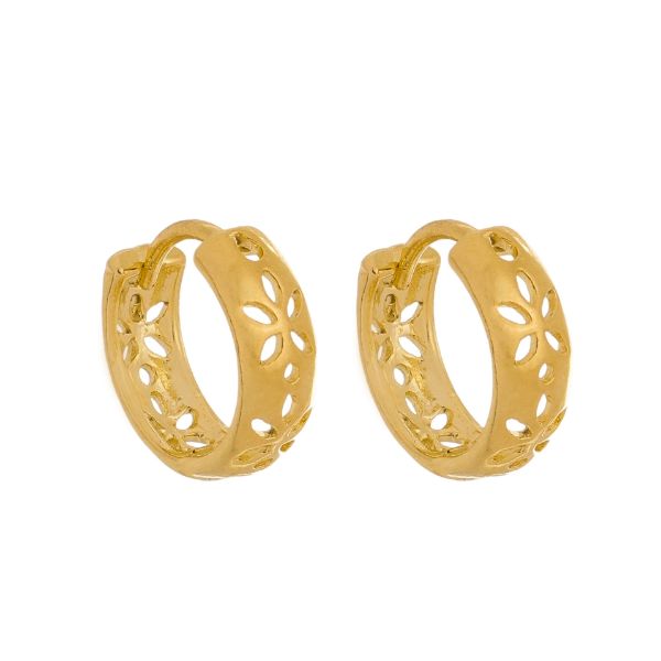 Imagem de Brinco argola flor  - 0525035