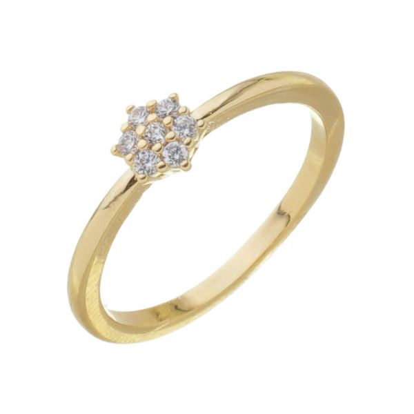 Imagem de Anel flor zircônia  - 0107224