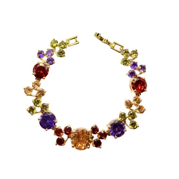 Imagem de Pulseira zircônia colorida  - 0402376