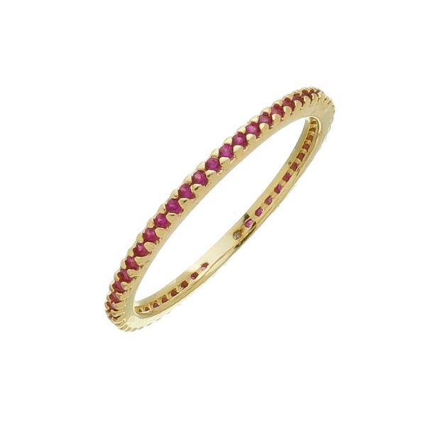Imagem de Anel pedra zircônia pink   - 0107573