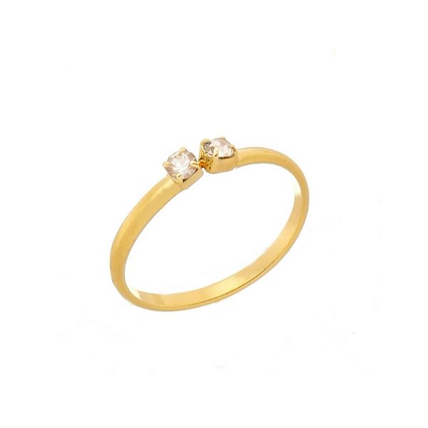 Imagem de Anel infantil 2mm strass - 0104938