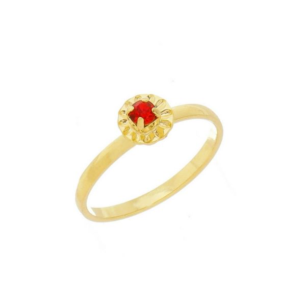 Imagem de Anel infantil flor  strass - 0105757