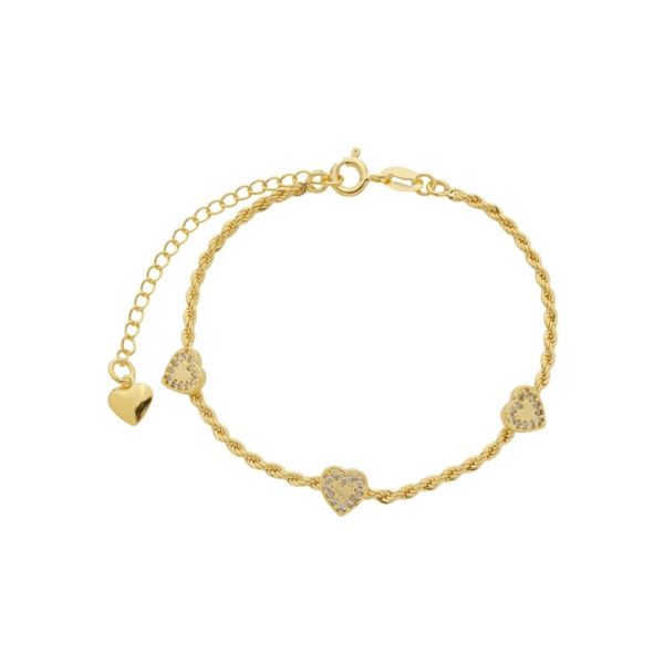 Imagem de Pulseira malha cordão torcido - 0406281
