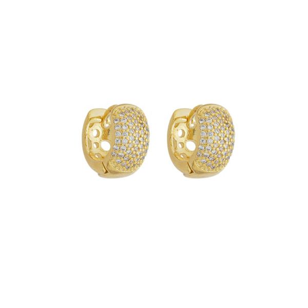 Imagem de Brinco argola zircônia  - 0528459
