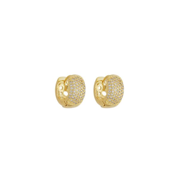 Imagem de Brinco argola zircônia  - 0528460