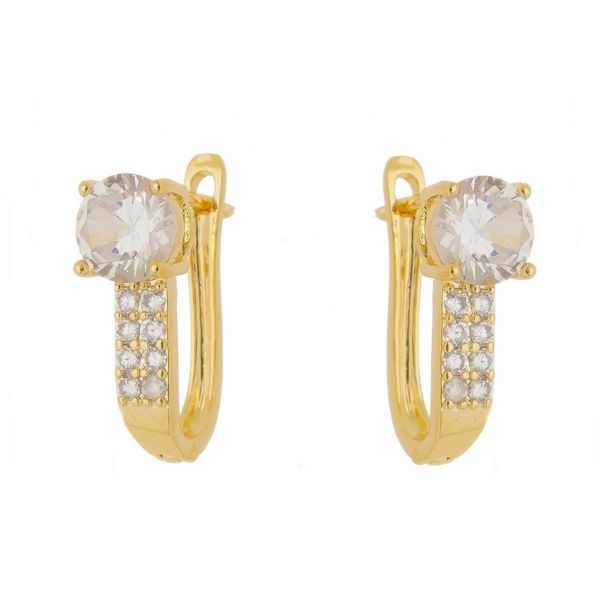 Imagem de Brinco argola zircônia   - 0520807