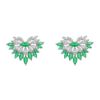 Imagem de Brinco pedra verde zirconia   - 0528784