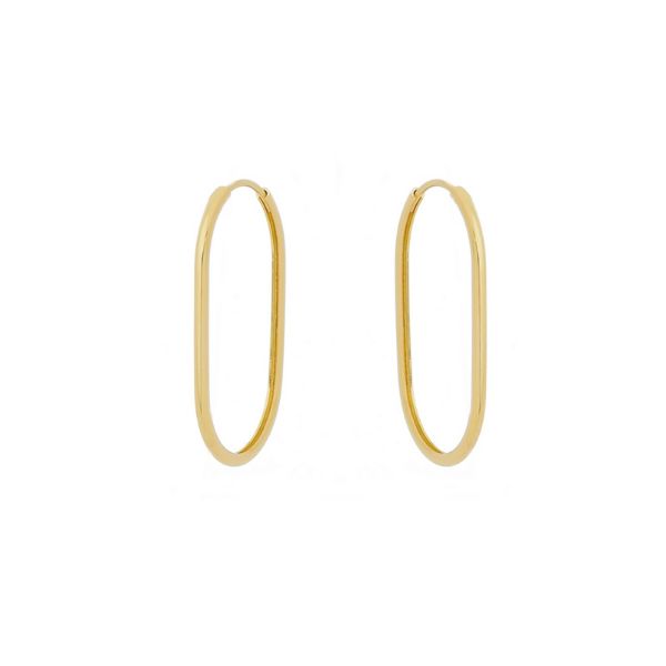 Imagem de Brinco argola oval  - 0527566