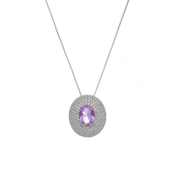 Imagem de Corrente zircônia roxo - 0305991
