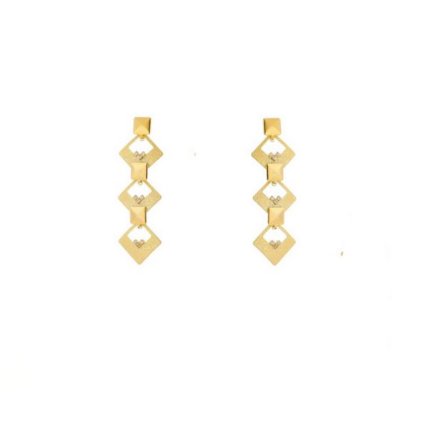 Imagem de Brinco chapa diamantada - 0518341