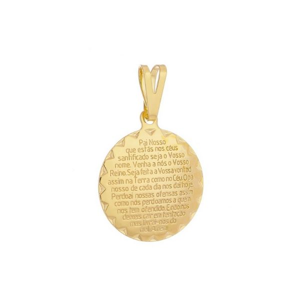 Imagem de Pingente medalha oração Pai Nosso- 0205685