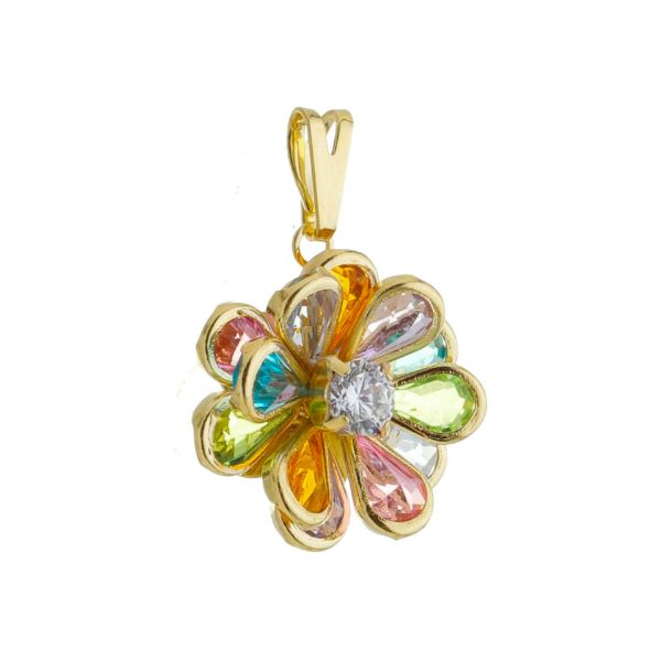 Imagem de Pingente flor colorida  - 0207554