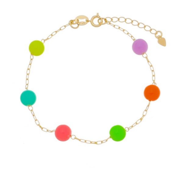 Imagem de Pulseira com bolas 8mm coloridas - 0406546