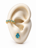 Imagem de Kit Brinco gota e piercing - 0528846 AZUL
