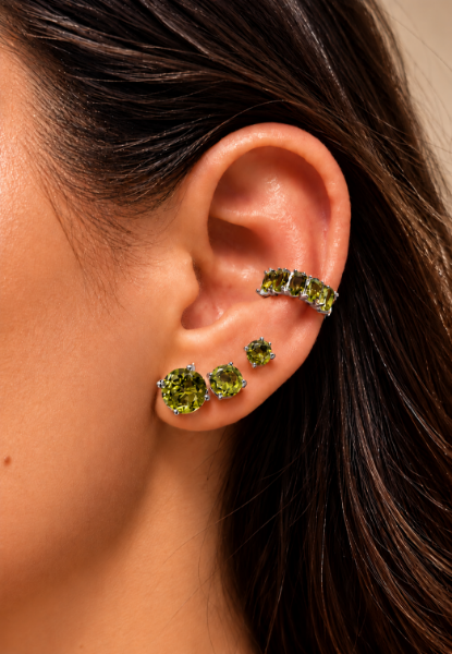 Imagem de Kit 3 Brinco Redondo e piercing - 0528849 PERIDOTO