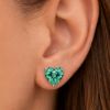 Imagem de Brinco coração 8x8mm zircônia - 0528843 TURMALINA