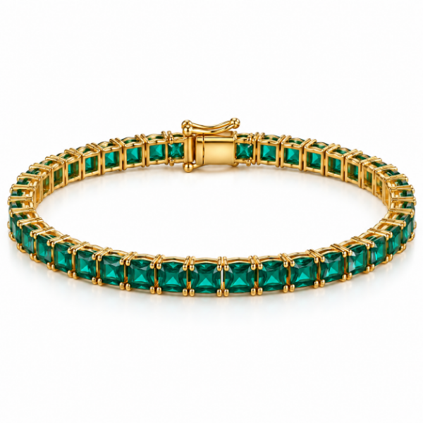 Imagem de Pulseira riviera zircônia - 0406571 ESMERALDA