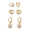 Imagem de Brinco trio argola zircônia - 0528251